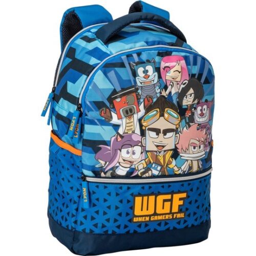Zaino scuola organizzato lyon gamer blu - wgf-FRANCO COSIMO PANINI