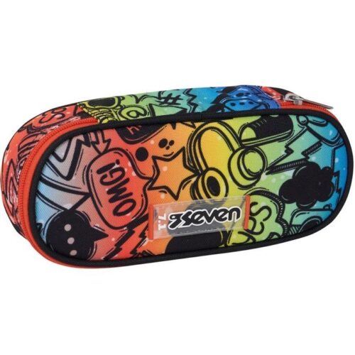 Bustina round plus seven fluo stamp-SEVEN