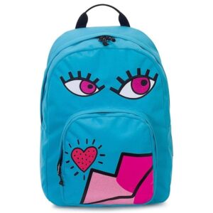 Zaino ollie face plain azzurro-INVICTA