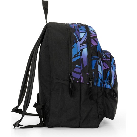 Zaino organizzato tween nero/blu-COMIX