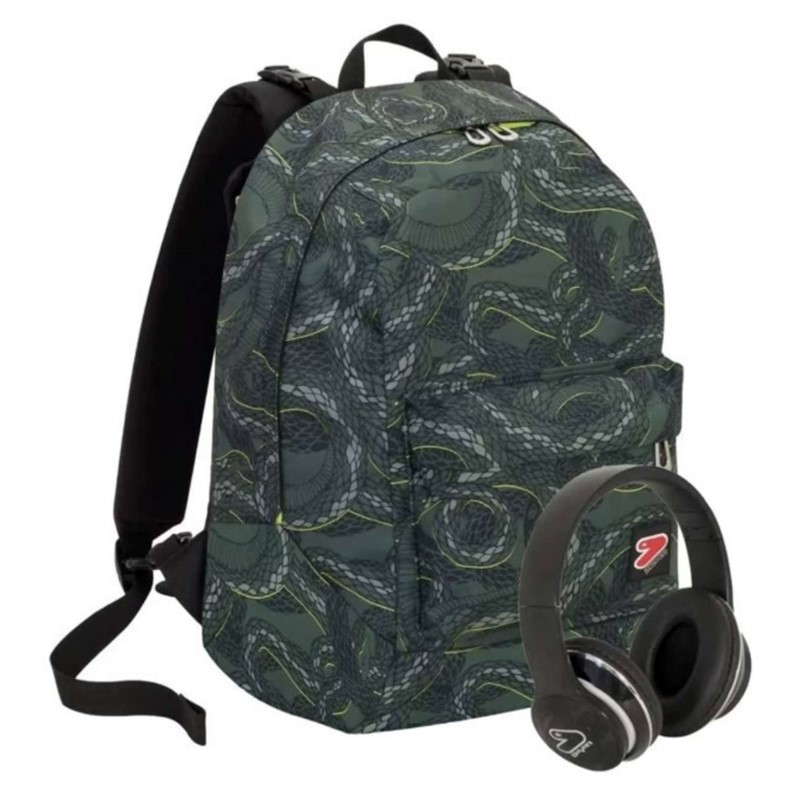 SEVEN Zaino Reversibile The Double Color Spots Con Cuffie Wireless – 2 In 1, In Poliestere Riciclato - 4