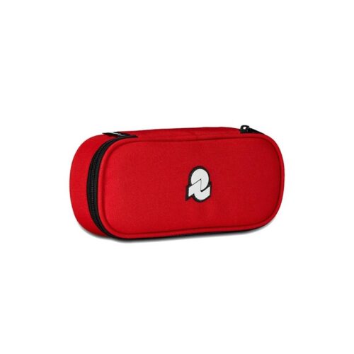 Pencil bag plain rosso-INVICTA