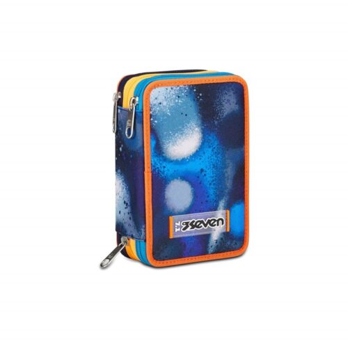 Astuccio 3 zip retrocolor-SEVEN