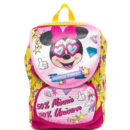 Zaino estensibile minnie pink vibes + astuccio 3 zip-SEVEN