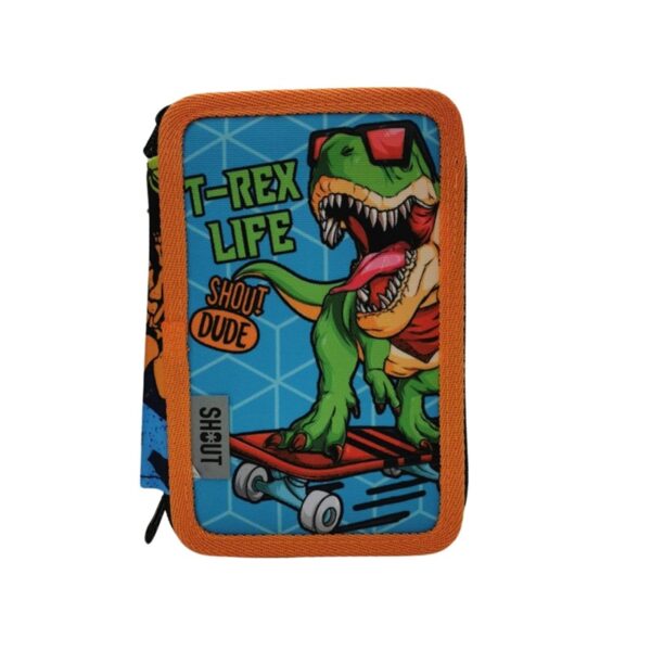Astuccio 3 zip t-rex-SHOUT