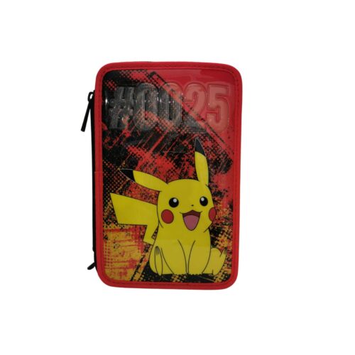Astuccio 3 zip pokÉmon pikachu-