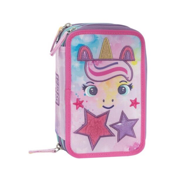 Astuccio 3 zip unicorn mofumofu-FRANCO COSIMO PANINI