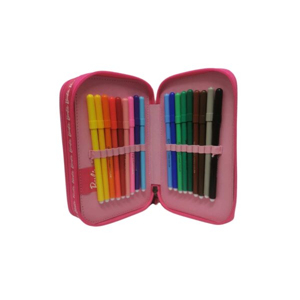 Astuccio 3 zip barbie-DISNEY