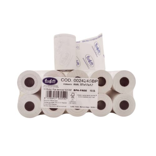 Rotolo pos termica 57x18x12 gr 55 cf. 10 rt-BUFFETTI