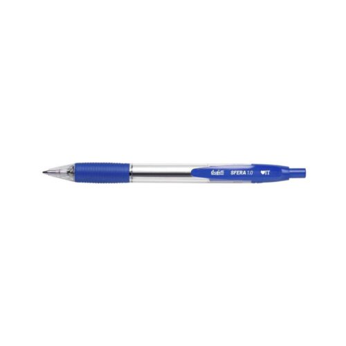 Penna a sfera a scatto 1.0 blu confezione 12 pz-BUFFETTI