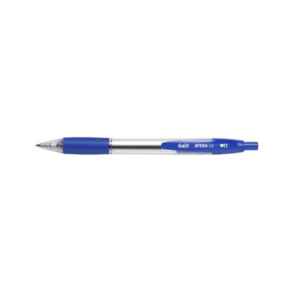 Penna a sfera a scatto 1.0 blu confezione 12 pz-BUFFETTI