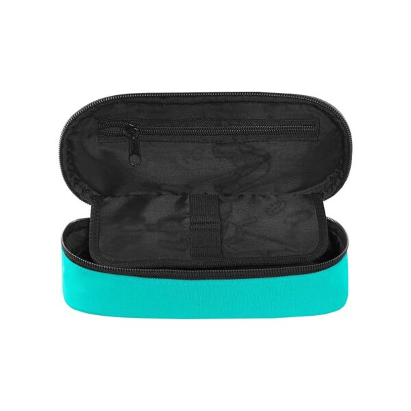 6E252DCE7148E2860AE6A1B25E79BC38_ Astuccio ovale organizzato monocolore turchese-COMIX