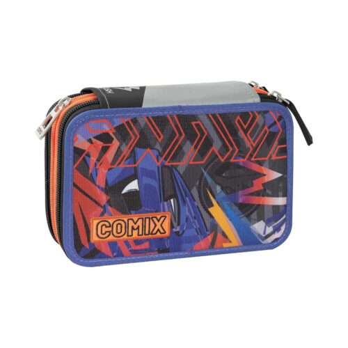 Astuccio 3 zip organizzato comix flash-COMIX