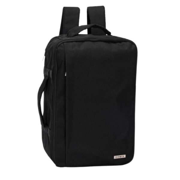 Travel backpack monocolore nero-COMIX