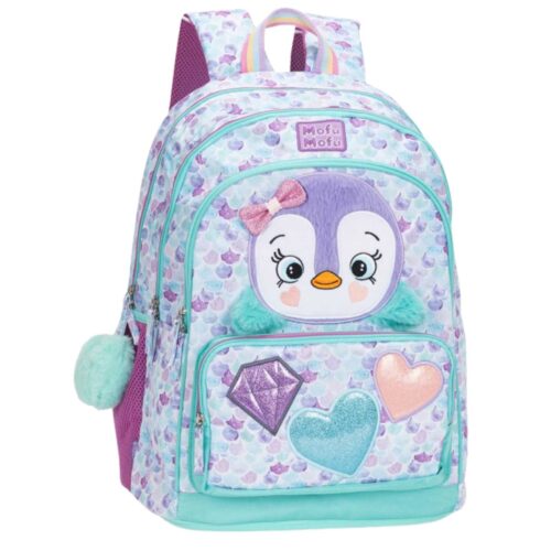 Zaino scuola organizzato pinguino mofumofu-FRANCO COSIMO PANINI