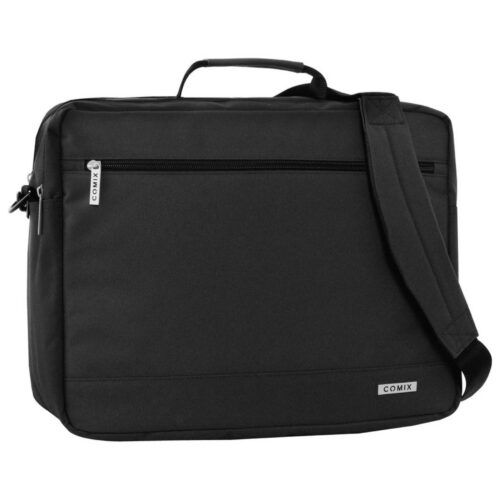 Tracolla porta pc monocolore nero-COMIX