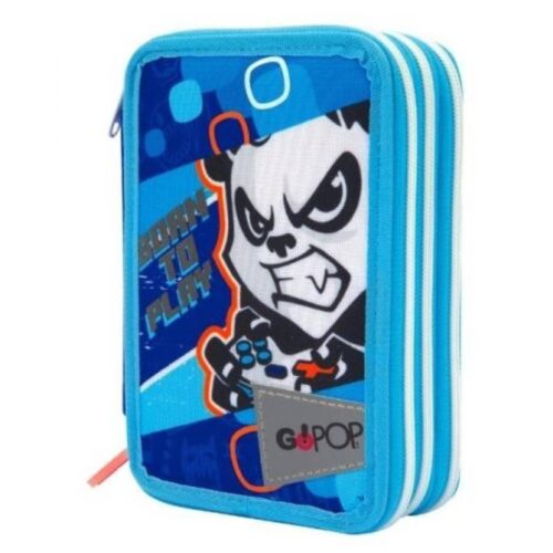 Astuccio organizzato 3 zip born to play-GOPOP
