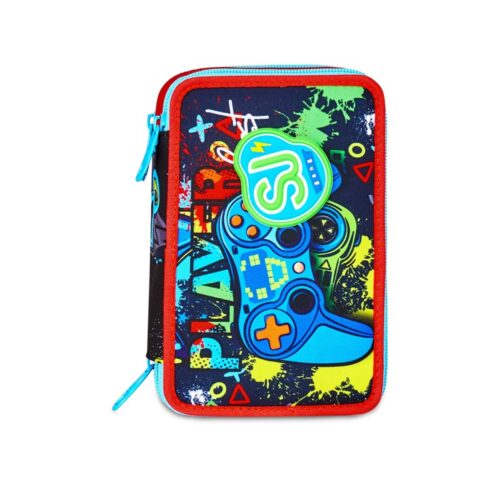 Astuccio 3 zip game led boy-SJ GANG