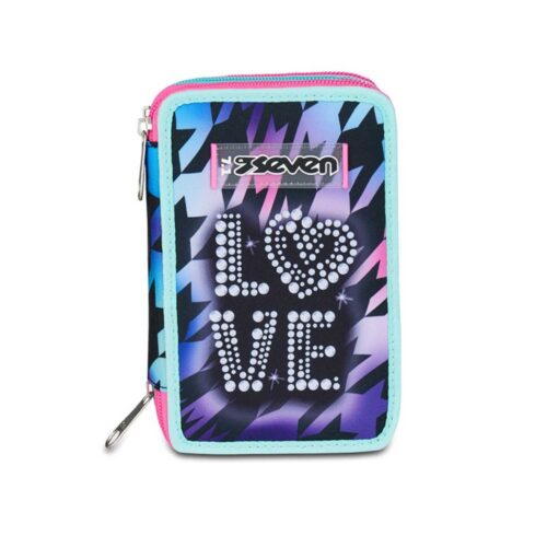 Astuccio 3 zip glow love-SEVEN