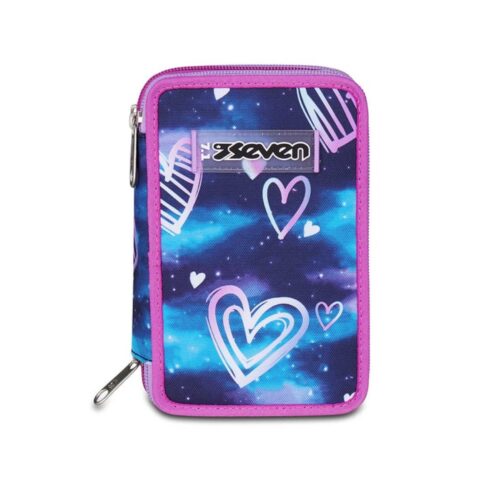 Astuccio 3 zip gloomy heart-SEVEN