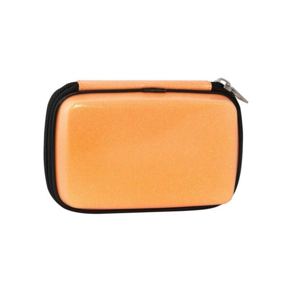Astuccio corredo maxi zip glitter arancione-COMIX