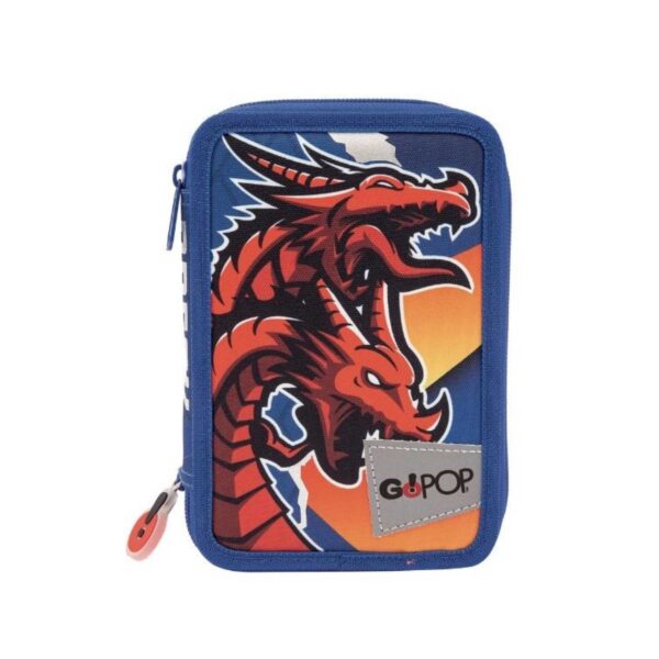 Astuccio organizzato 3 zip dragon-GOPOP