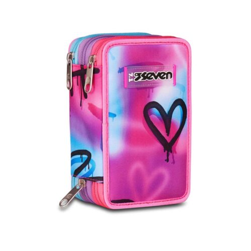 Astuccio 3 zip sprint paint girl-SEVEN