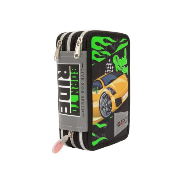 Astuccio organizzato 3 zip born to ride-GOPOP