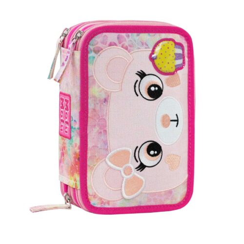 Astuccio 3 zip orsetto mofumofu-FRANCO COSIMO PANINI