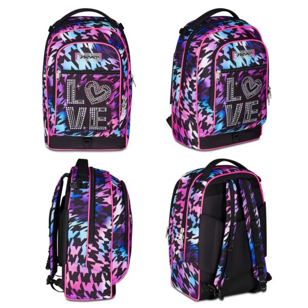 Trolley jack 3 ruote glow love girl-SEVEN