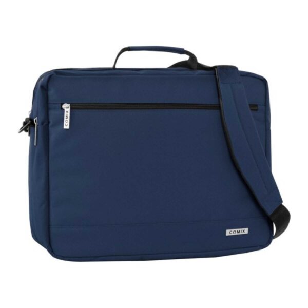 Tracolla porta pc monocolore blu-COMIX