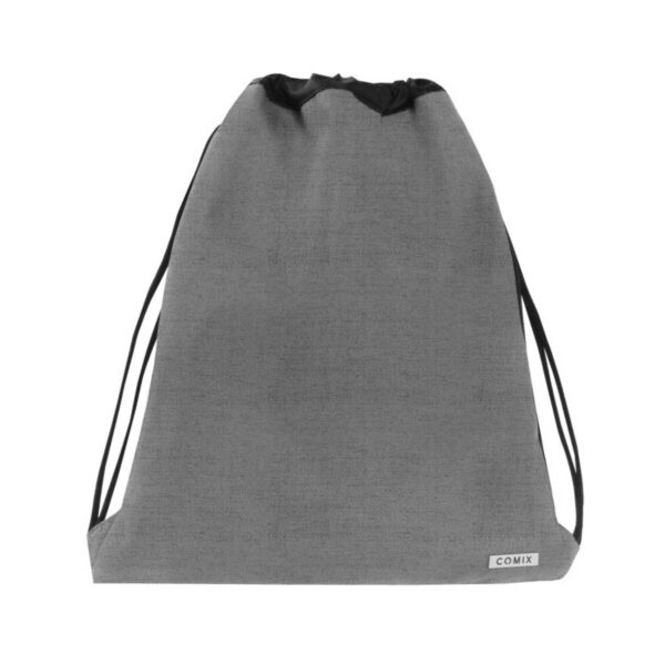 Zaino coulisse monocolore grigio melange-COMIX