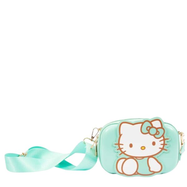 Mini borsetta guscio hello kitty verde-HELLO KITTY