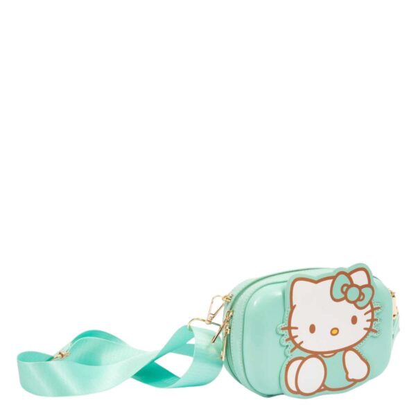 Mini borsetta guscio hello kitty verde-HELLO KITTY