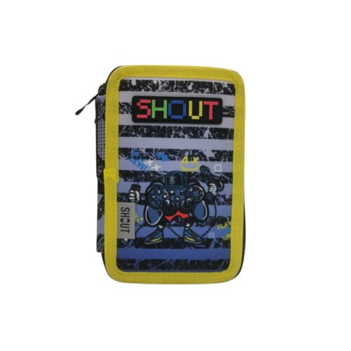 Astuccio 3 zip shout gamer-SHOUT