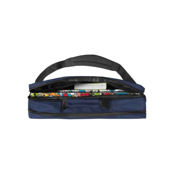 Tracolla porta pc monocolore blu-COMIX