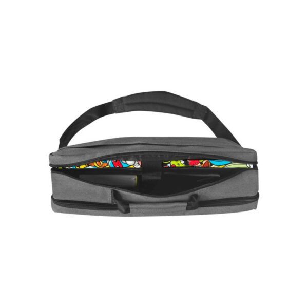 Tracolla porta pc monocolore grigio melange-COMIX