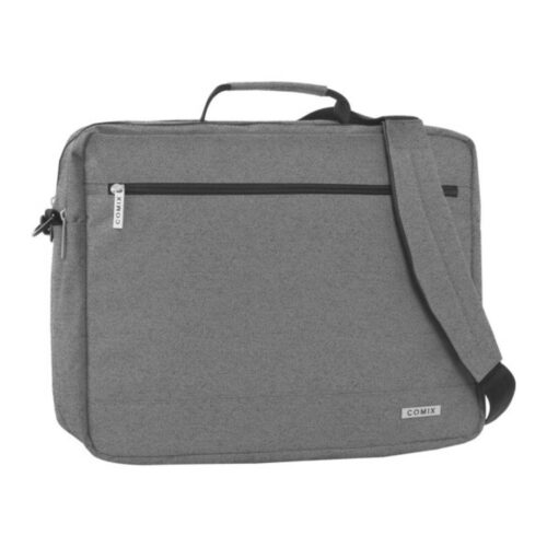 Tracolla porta pc monocolore grigio melange-COMIX