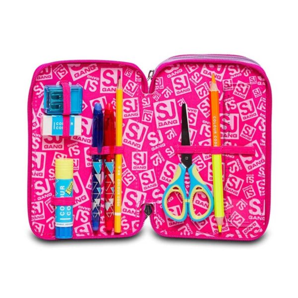 Astuccio 3 zip heart lolly-SEVEN