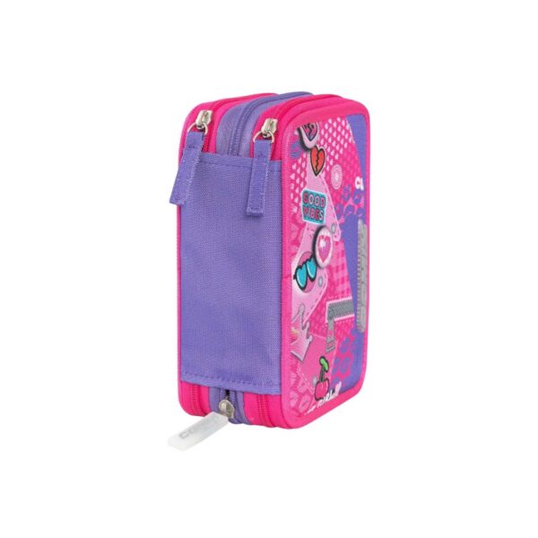 Astuccio corredo 3 zip  wave pins girl-COMIX