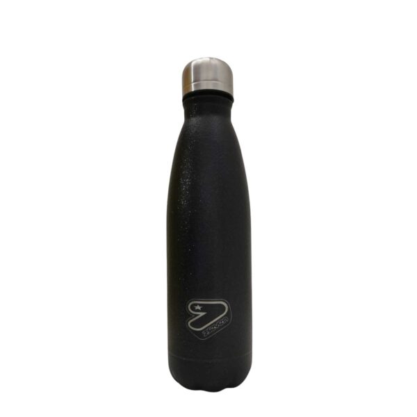 Borraccia nera glitter-SEVEN