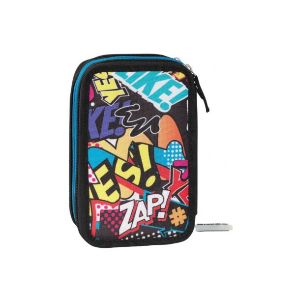 Astuccio corredo 3 zip wave street words-COMIX
