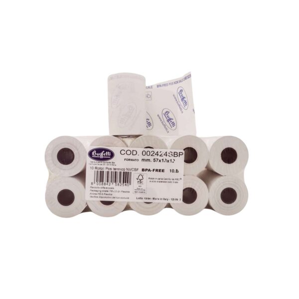 Rotolo pos termica 57x18x12 gr 55 cf. 10 rt-BUFFETTI