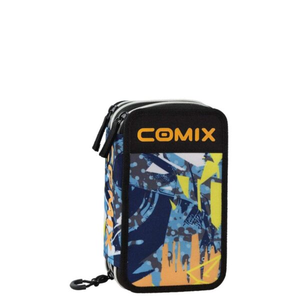 Astuccio corredo 3 zip wbs 2.0 mix blu-COMIX