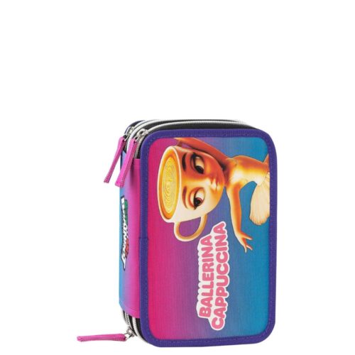 Astuccio corredo 3 zip ballerina-BRAINROT