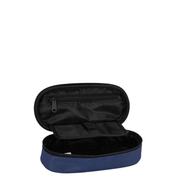 Astuccio ovale organizzato lurex blu-COMIX