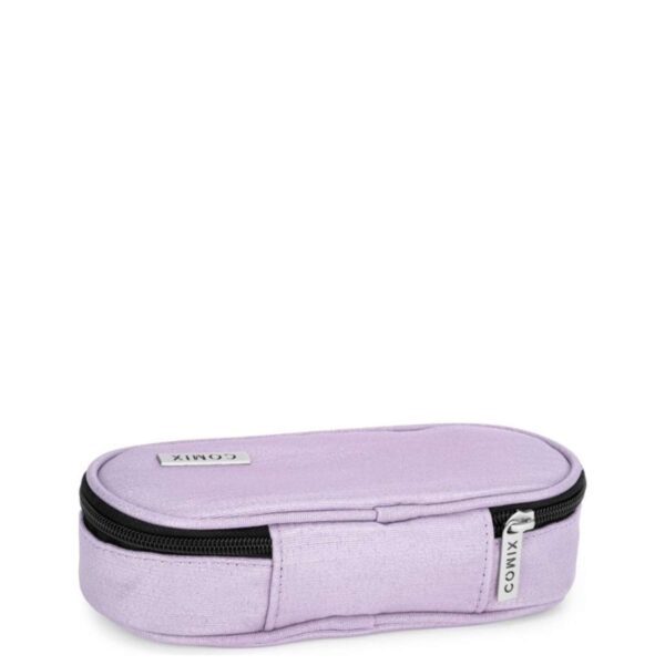 Astuccio ovale organizzato lurex lilla-COMIX