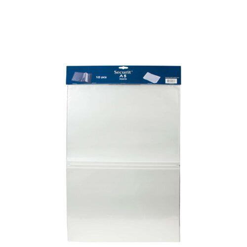 Inserto doppio per portamenu a5 - set 10pz-SECURIT