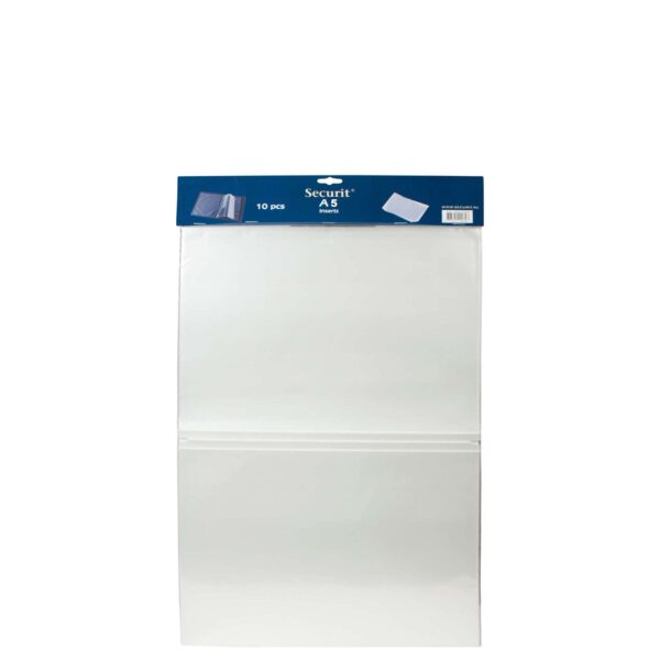 Inserto doppio per portamenu a5 - set 10pz-SECURIT