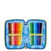 Astuccio 3 zip blu fusion-SEVEN